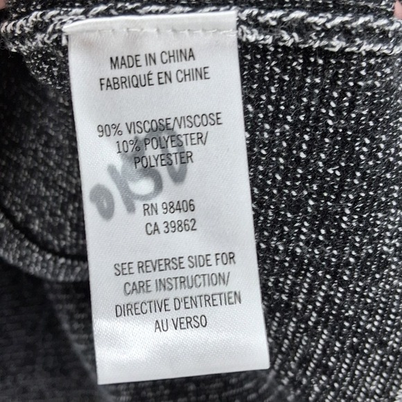 Theory Lioralee Prosecco Jacket Sz Large Gray Metallic Knit Asymmetric Zip‎ Moto - Picture 8 of 12